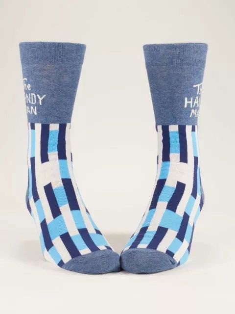 The Handy Man Men's Blue Q Socks
