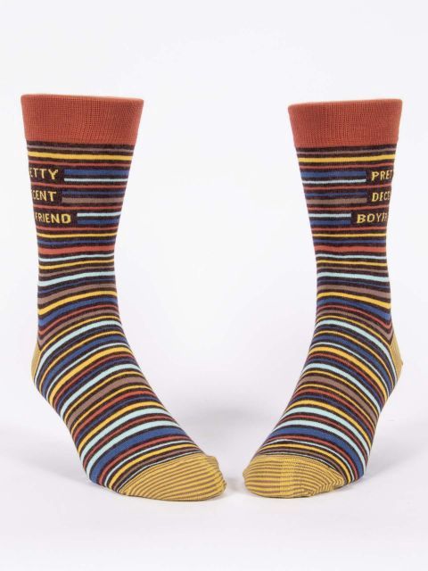 Pretty Decent Boyfriend Blue Q Men’s Socks