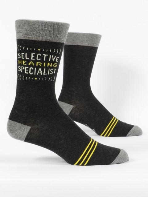 Selective Hearing Specialist Blue Q Men’s Socks