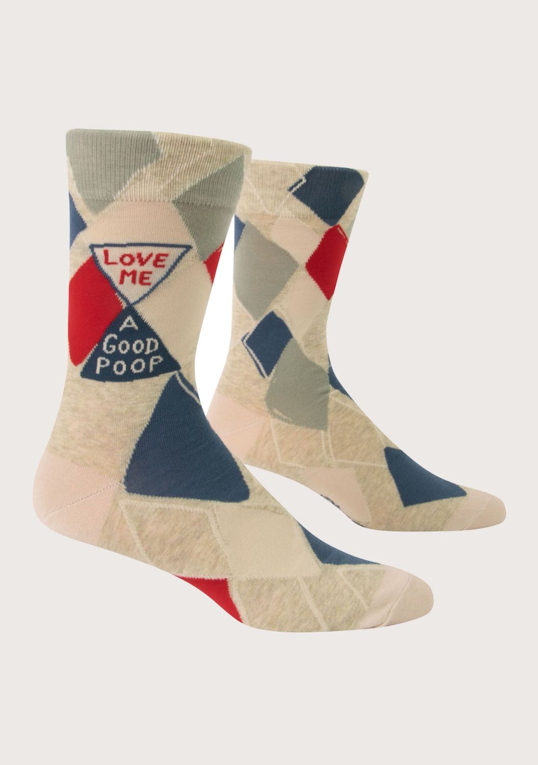 Love Me A Good Poop Blue Q Men’s Socks