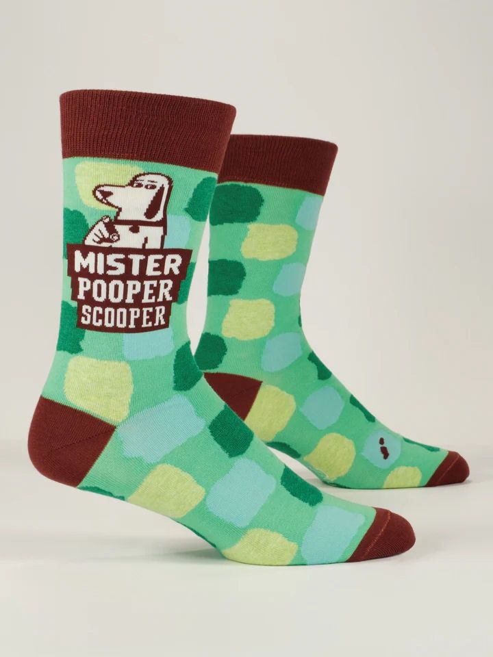 Mister Pooper Scooper Blue Q Men&#39;s Socks