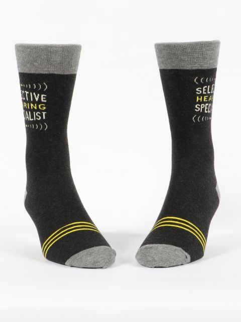 Selective Hearing Specialist Blue Q Men’s Socks