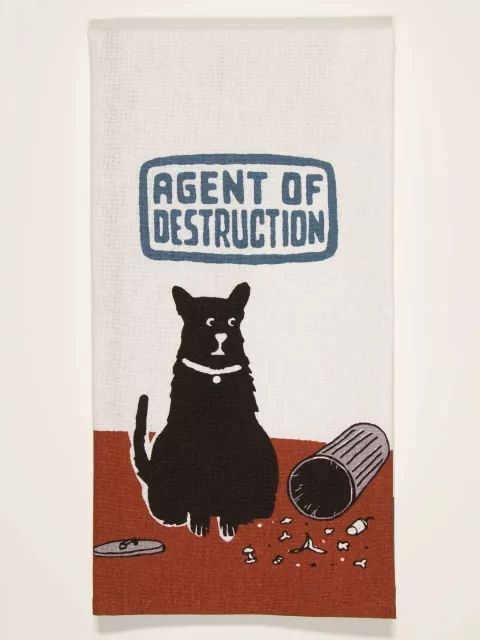 Agent Of Destruction Kitchen Towel