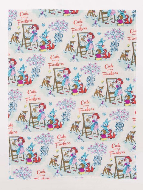Cute Little Fuckers Kitchen Towel