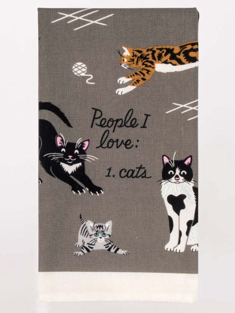 People I Love Cats Kitchen Towel