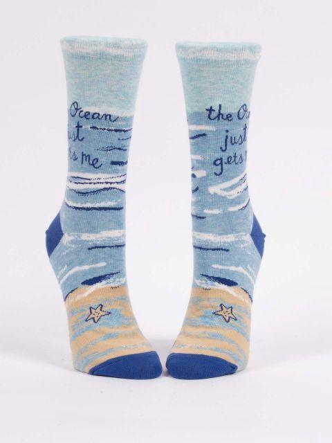 The Ocean Just Gets Me Blue Q Women’s Socks