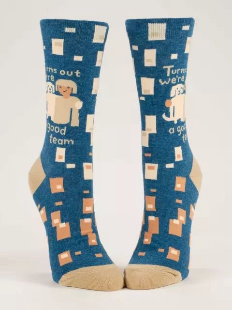 Turns Out We’re A Good Team Blue Q Women's Socks