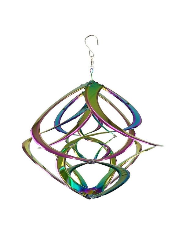 20” Large Triple Iridescent Rainbow Cosmix Spinner