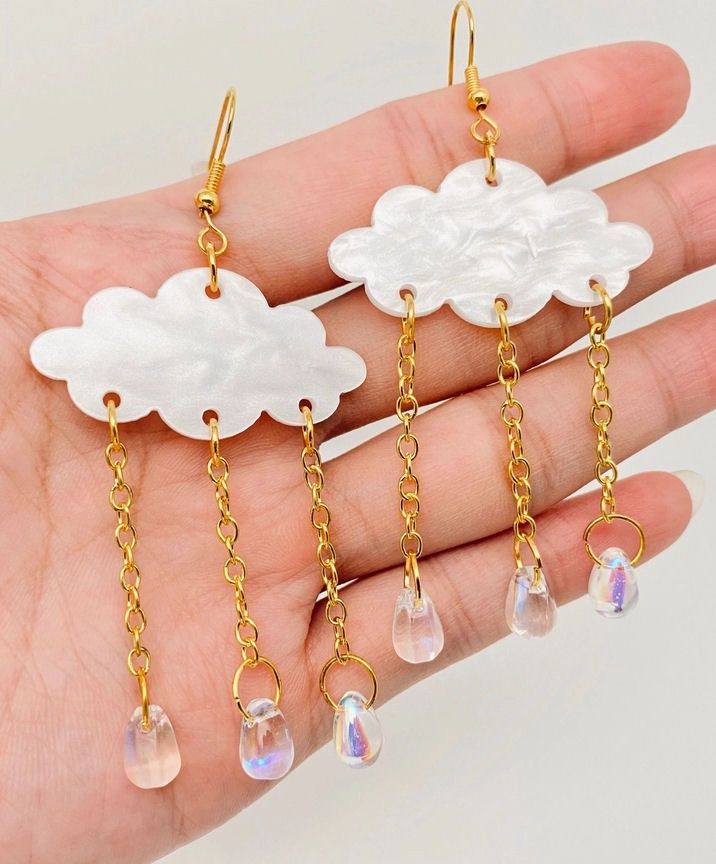 Creative Rain Cloud Earrings
