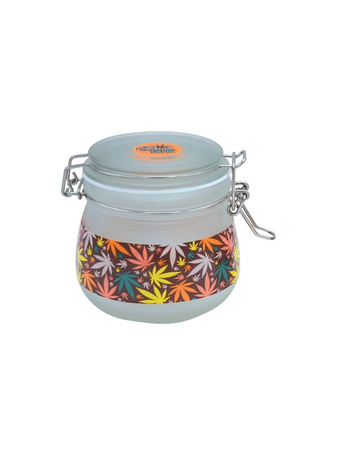 Dank Tank Multicolor Hemp Frosted Glass Jar With Lid