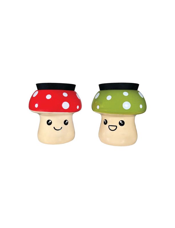 Mushroom Stash Jar, Red Or Green