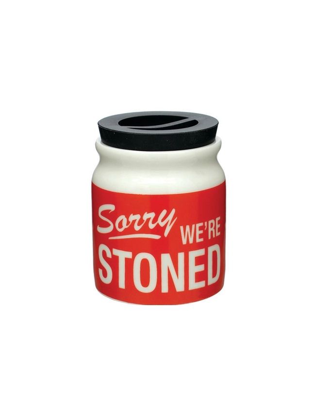 Sorry We’re Stoned Personal Stash Jar
