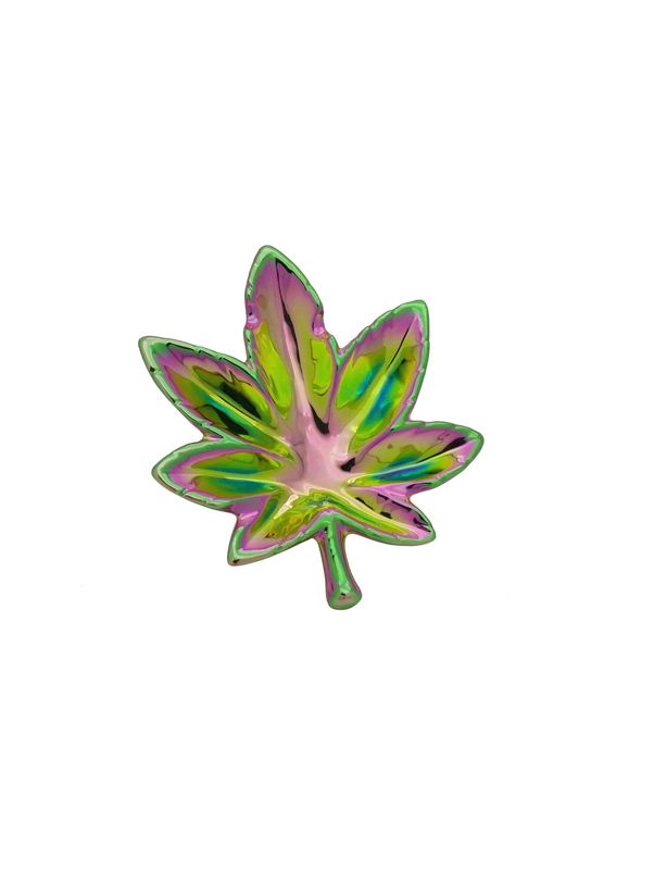 Iridescent Pot Leaf Dish