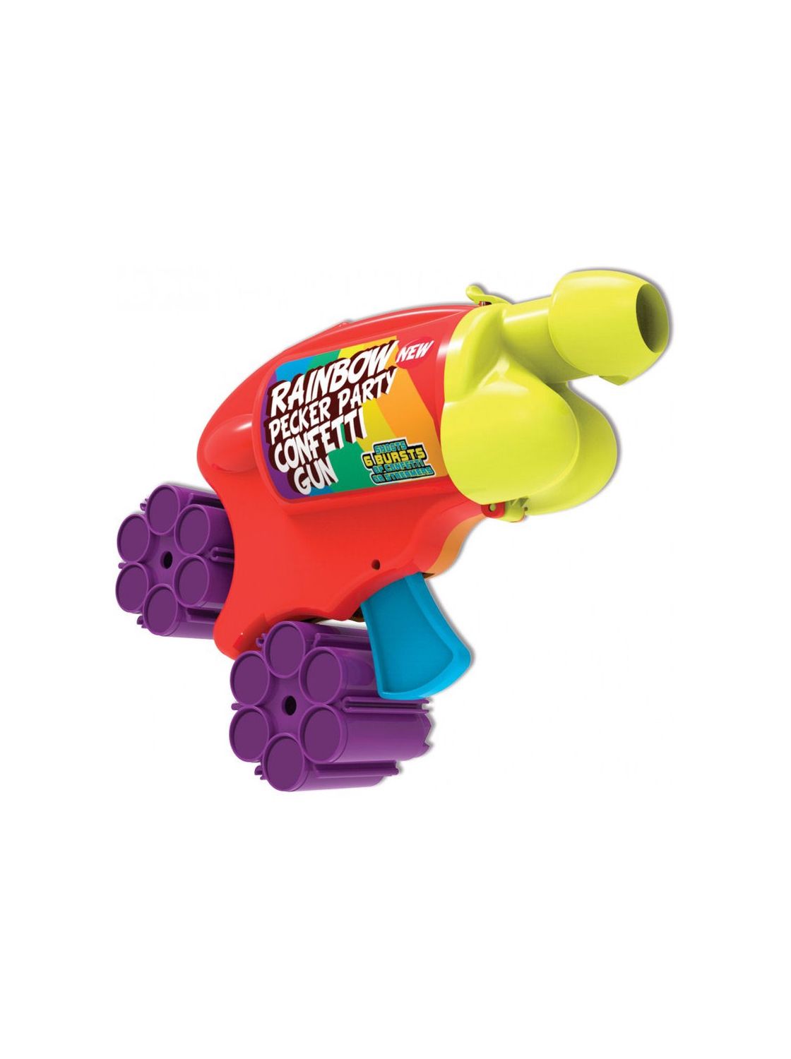 Rainbow Pecker Party Confetti Gun