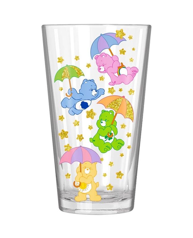 Care Bears Glitter Pint Glass