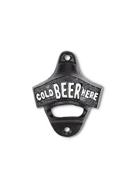 Cold Beer Here Cast Iron Bottle Opener