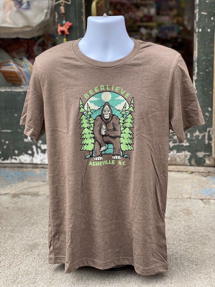 Beerlieve Bigfoot Brown Asheville T-Shirt, Size: Small