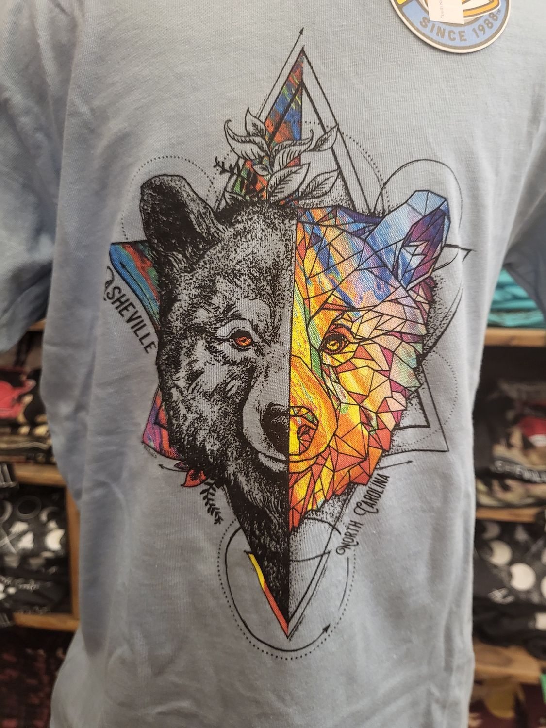 Geometric Tattoo Bear Asheville North Carolina Kid&#39;s T-Shirt, Size: XSmall