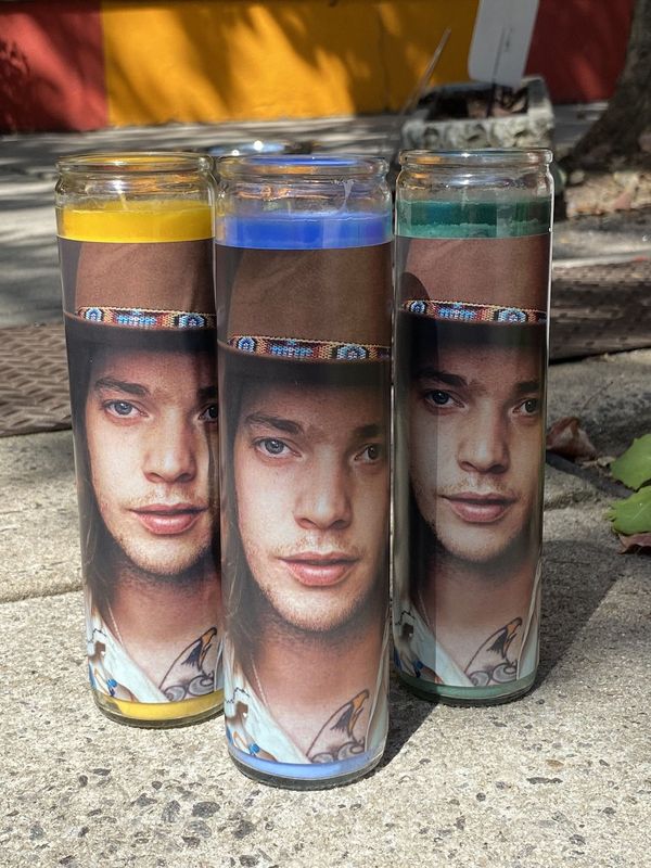 Billy Strings Close Up Saint Candle