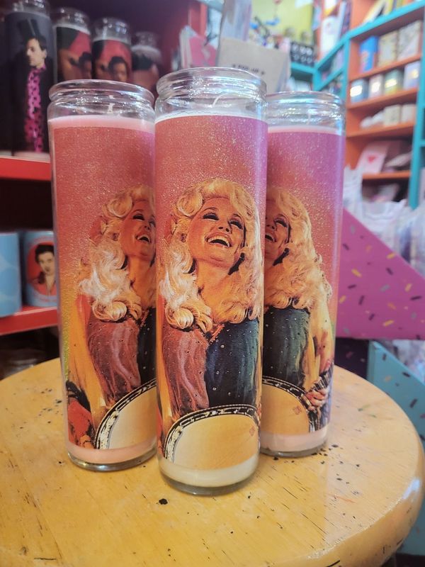 Dolly Parton Banjo Saint Candle
