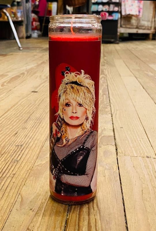 Dolly Parton Rock N Roll Saint Candle
