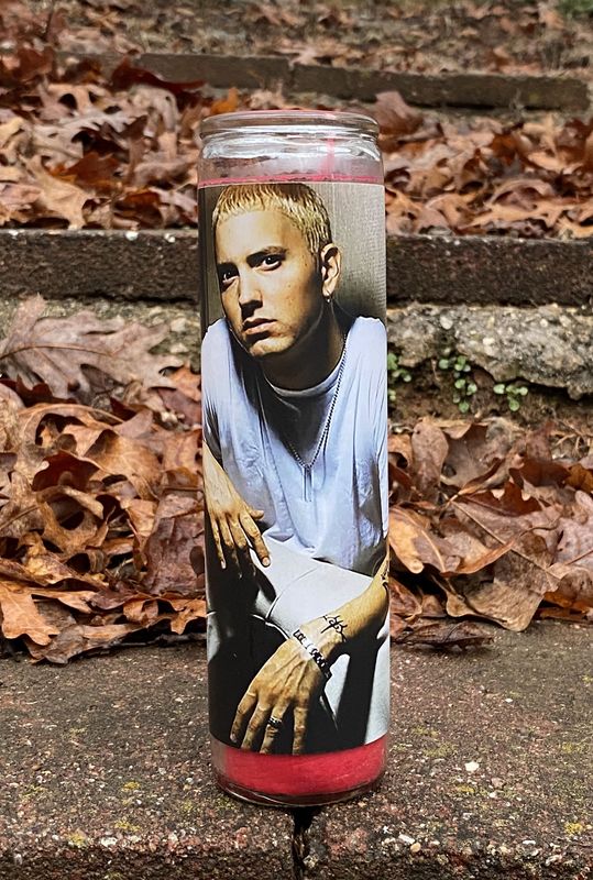 Eminem Saint Candle