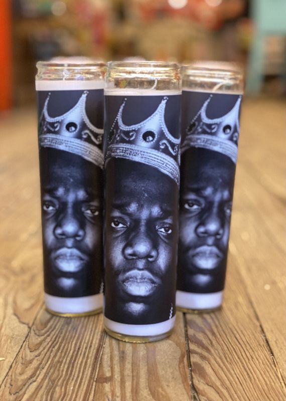 The Notorious B.I.G. Wearing Crown Saint Candle