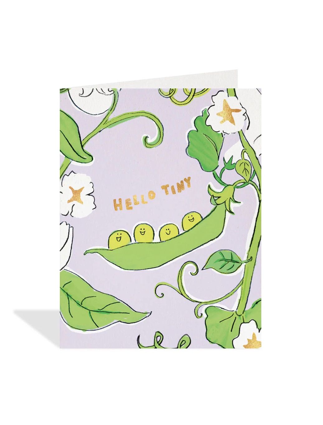 Hello Tiny Baby Peas Card