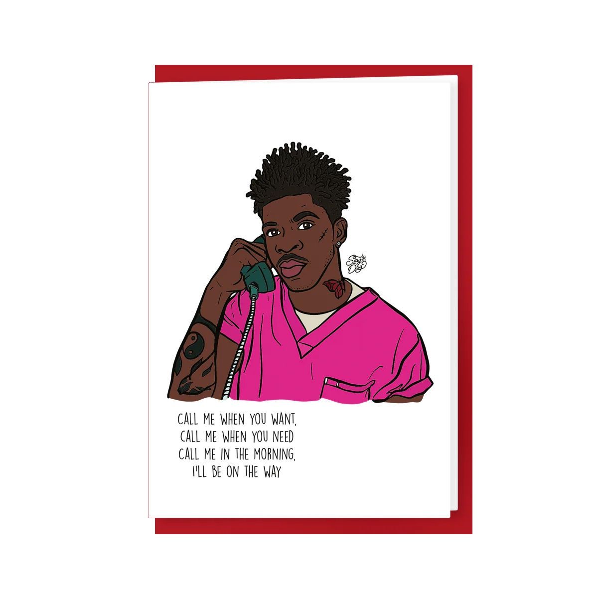 Lil Nas X Call Me When You Want Card