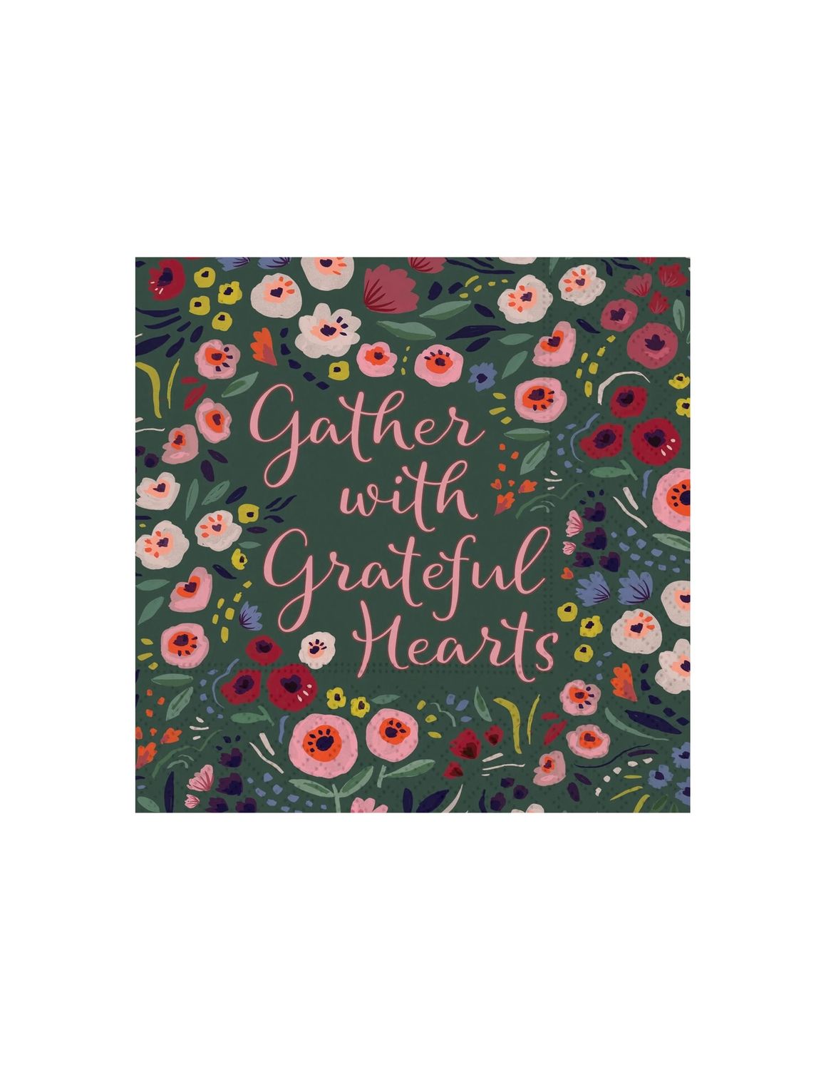 Gather With Grateful Hearts Beverage Napkins
