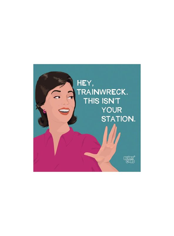 Hey, Trainwreck. This Isn&#39;t Your Station Beverage Napkins