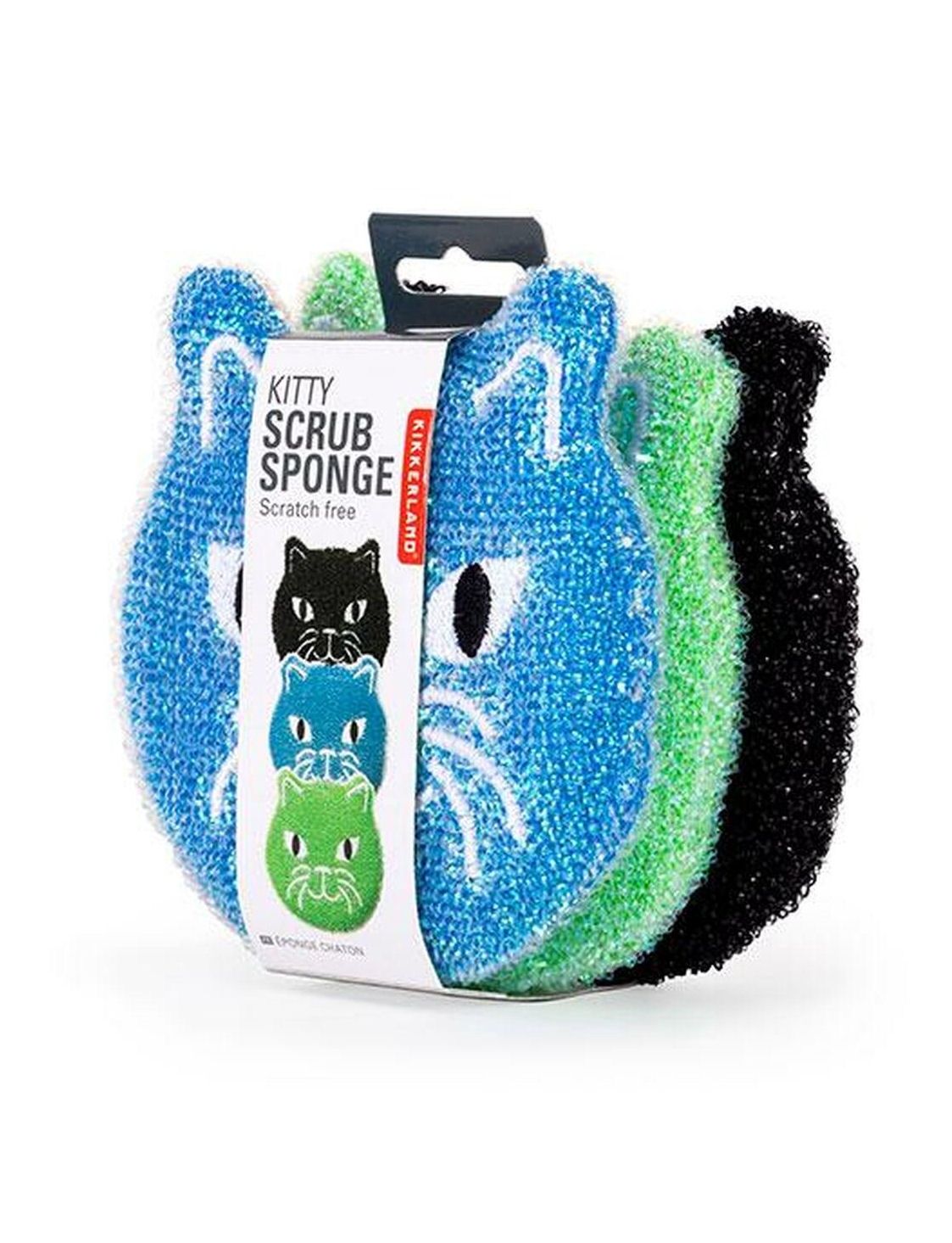 Kitty Cat Scrub Sponges Set of 3