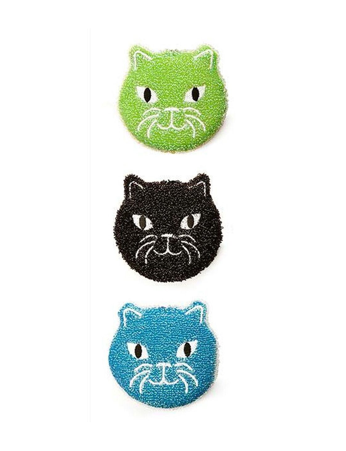 Kitty Cat Scrub Sponges Set of 3
