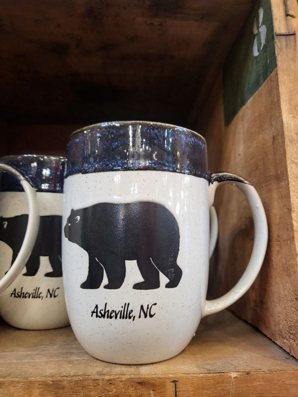 Dipped Black Bear Asheville Mug