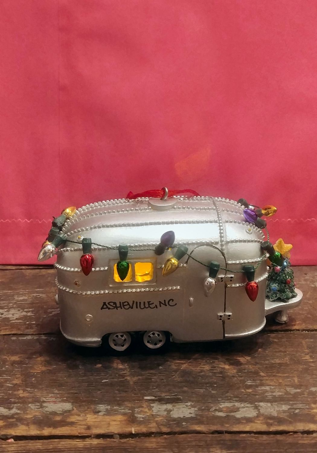Asheville Streamline Trailer Light Up Christmas Ornament