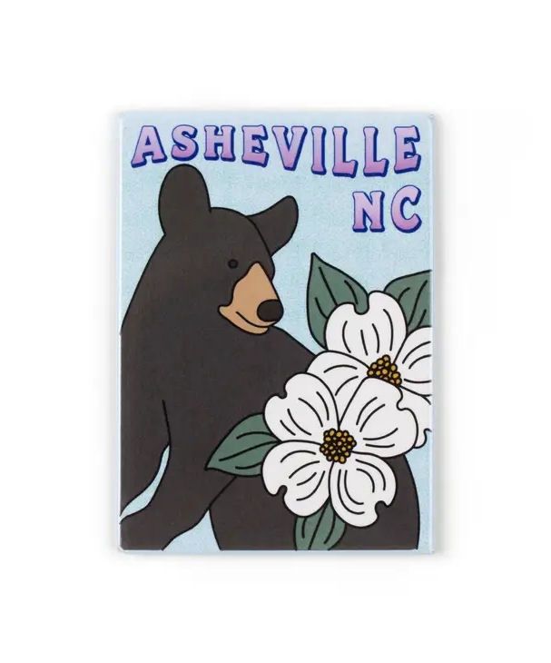 Asheville Bear Dogwood Magnet