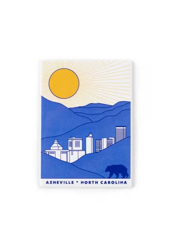 Asheville North Carolina Cityscape Magnet