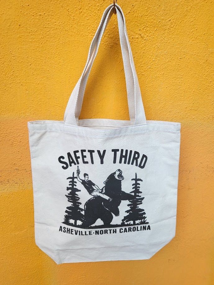 Safety Third Asheville North Carolina Canvas Tote Bag