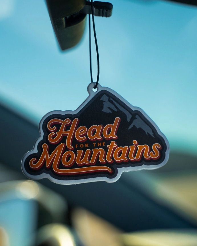 Head For The Mountains Rain Car Air Freshener