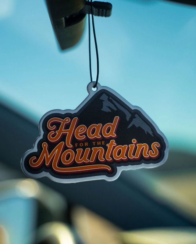 Head For The Mountains Rain Car Air Freshener
