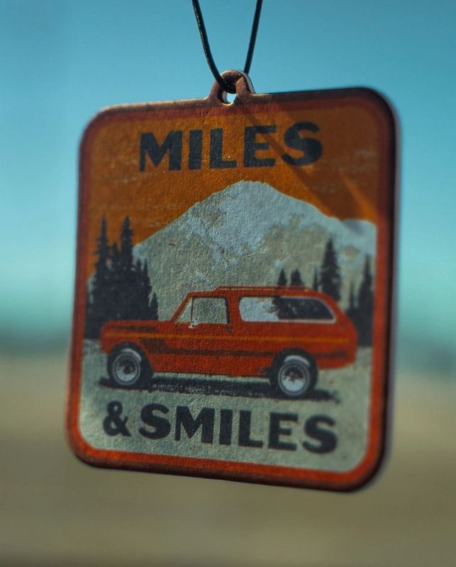 Miles And Smiles Road Trip Car Air Freshener