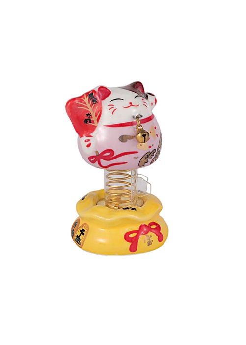 Purple Lucky Maneki Neko Cat Bobbler