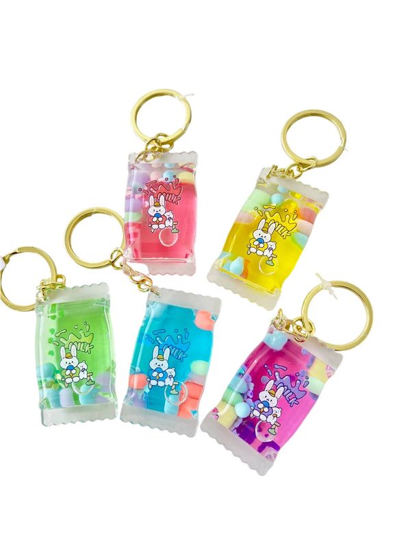 Bunny Candy Milk Floaty Keychain