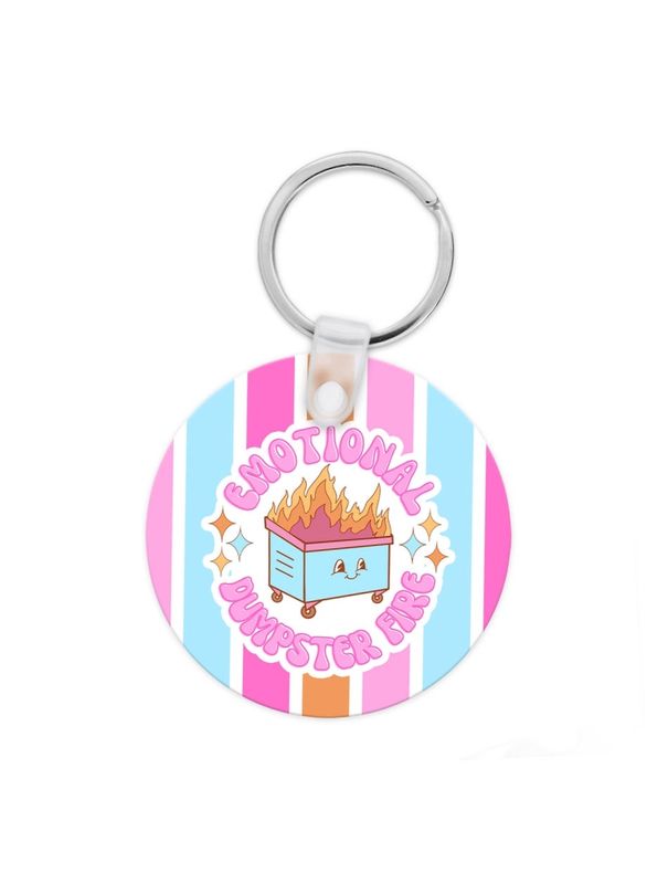 Emotional Dumpster Fire Keychain