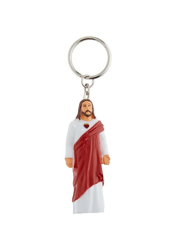 Jesus With Heart LED Flashlight Keychain