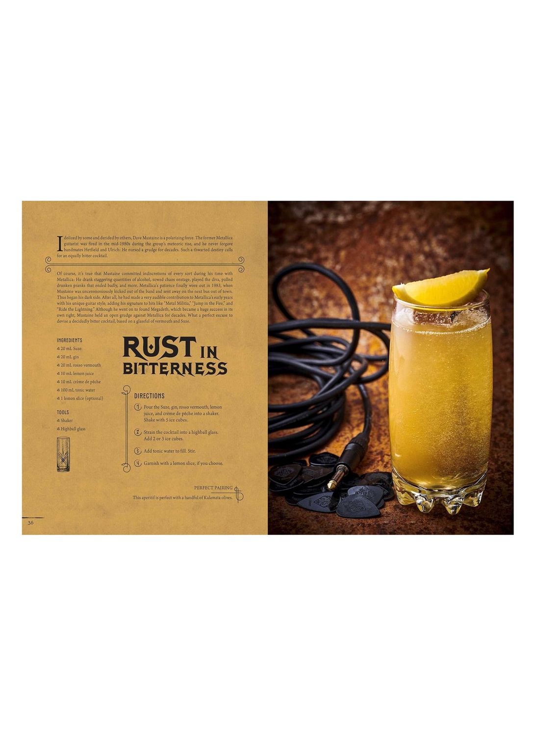 Metal Cocktails: 42 Recipes Inspired By The World's Biggest Bands Hardcover Book