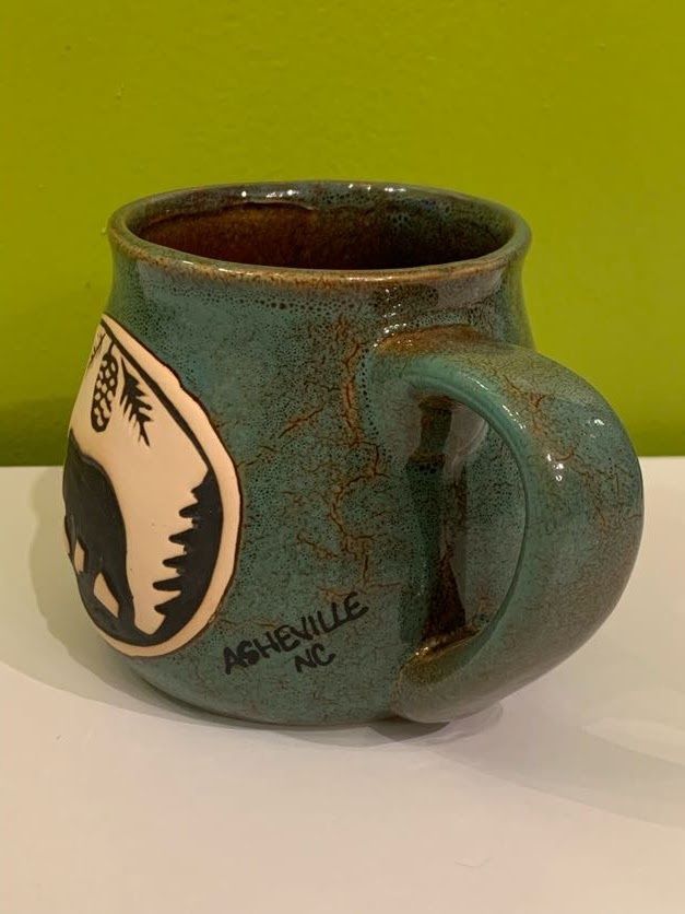 Asheville Bear Ceramic Bean Pot Mug