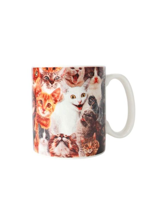 Crazy Cat Lady Cat Collage Mug