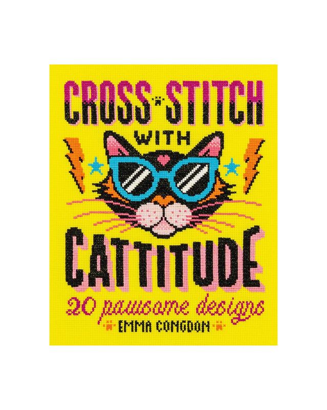 Cross Stitch With Cattitude Paperback Activity Book