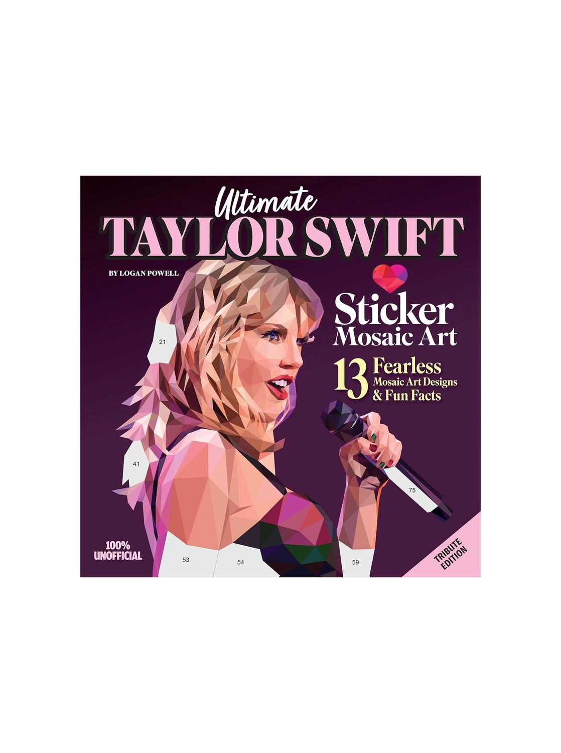 Ultimate Taylor Swift Sticker Mosaic Art Paperback Book